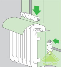 Как оклеить обоями стены за радиаторами отопления и в местах, где расположены розетки и выключатели?