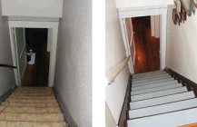 Лестница до и после, работы дизайнеров и строителей